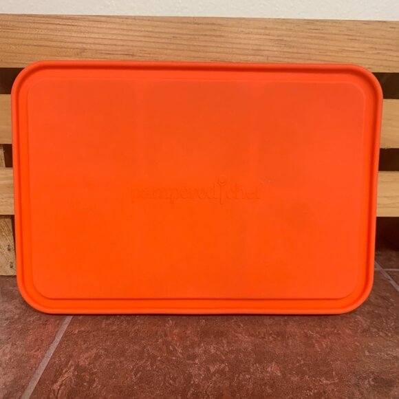 Pampered Chef Ice Cream Sandwich Maker Mold, Silicone & Nylon, Orange, #2493 - Picture 6 of 11